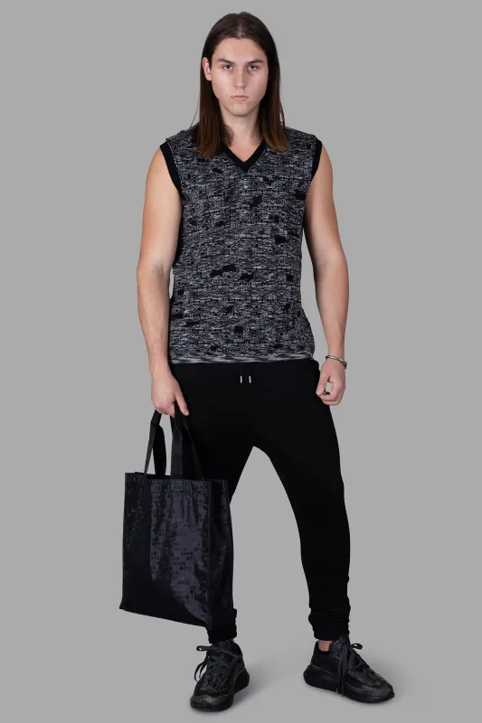 Melange Sweater Vest sold by Plus Zero Concept Store
