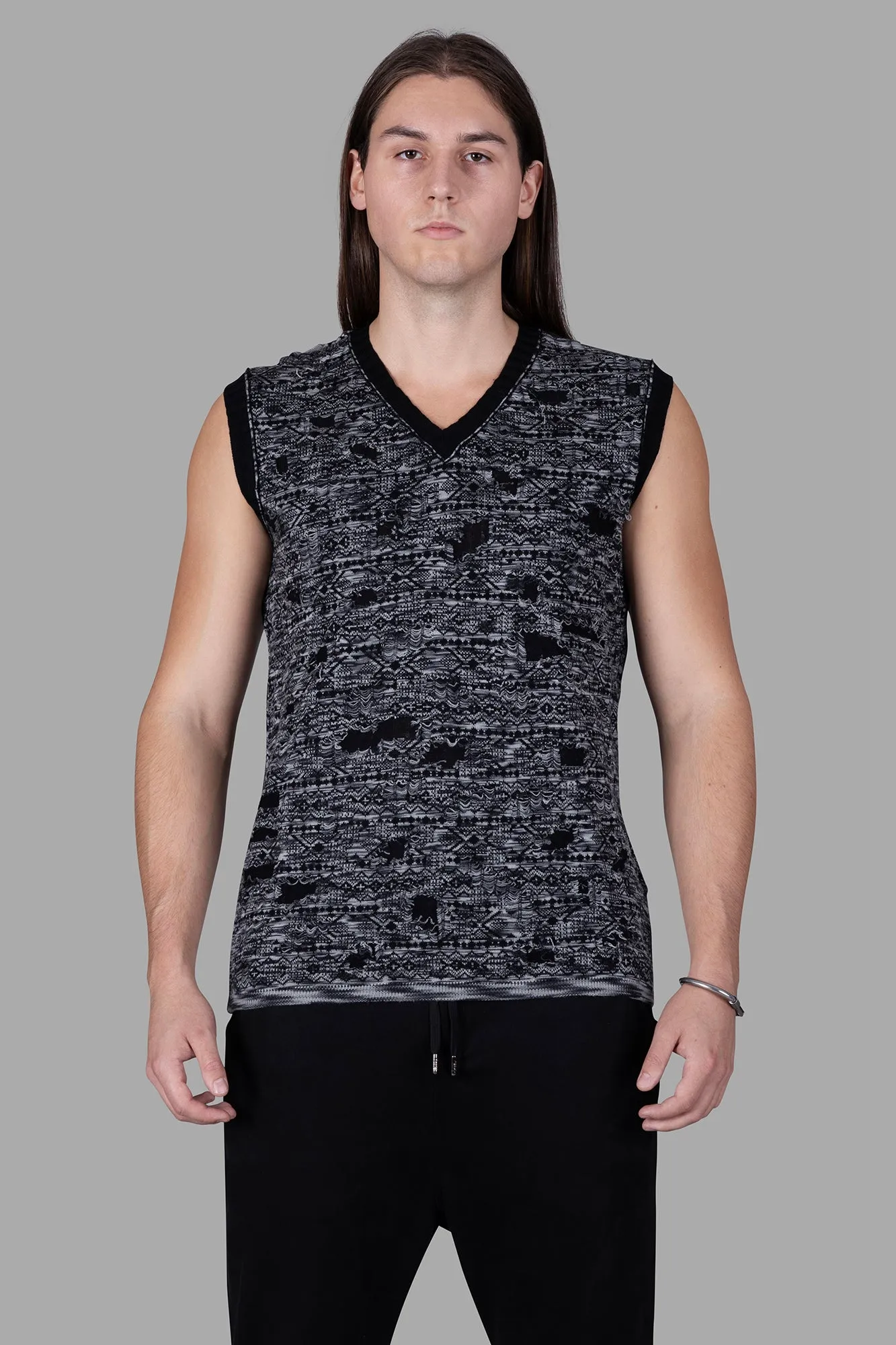 Melange Sweater Vest sold by Plus Zero Concept Store product image thumbnail 2