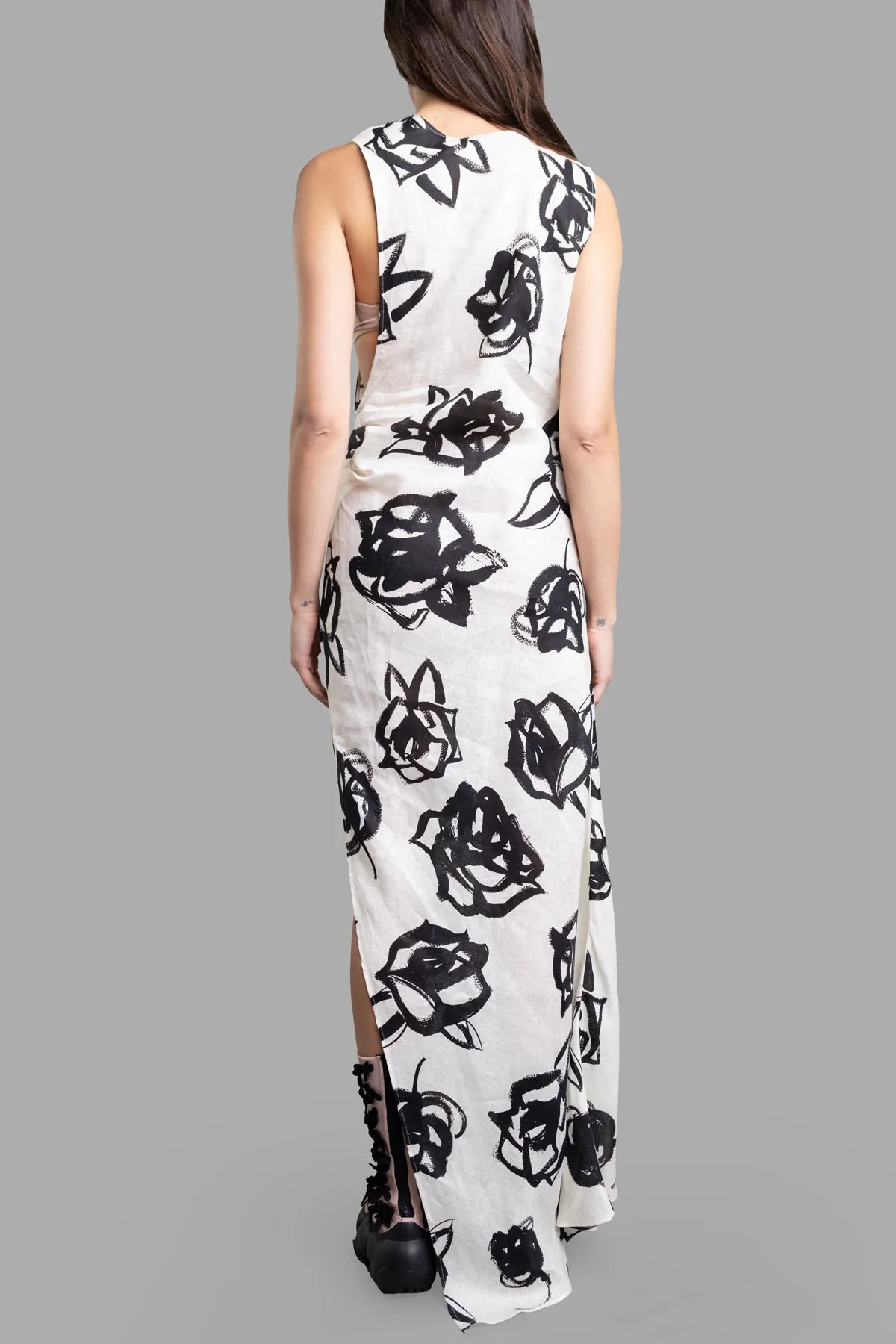 Rose-print Maxi Dress sold by Plus Zero Concept Store product image thumbnail 3