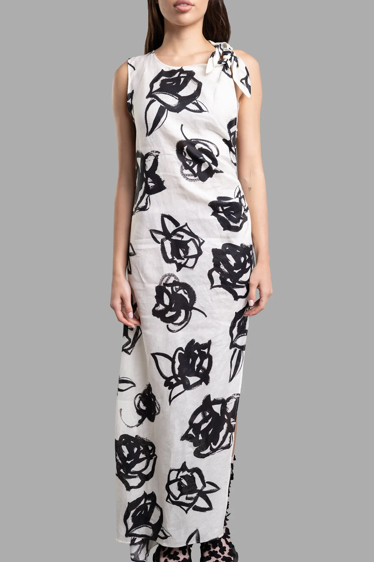 Rose-print Maxi Dress sold by Plus Zero Concept Store product image thumbnail 2