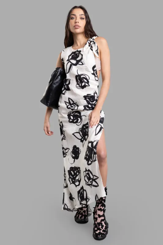 Rose-print Maxi Dress sold by Plus Zero Concept Store