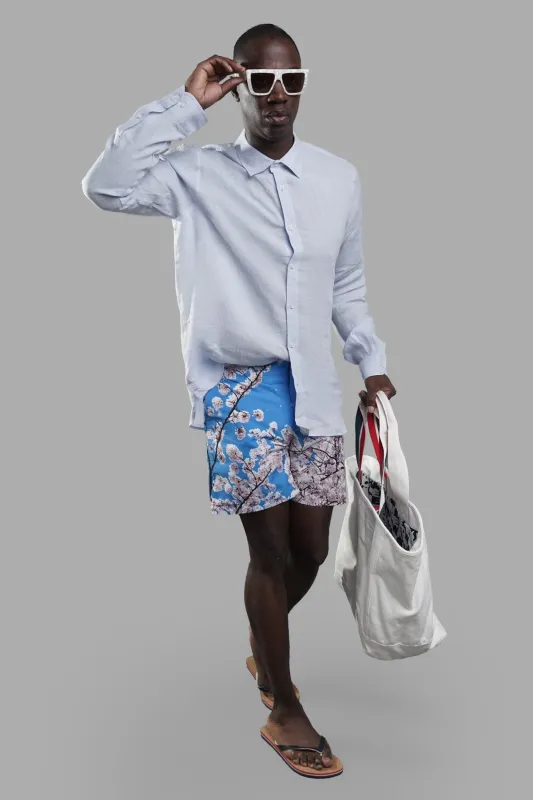Blossom Mid-Length Swim Shorts sold by Plus Zero Concept Store