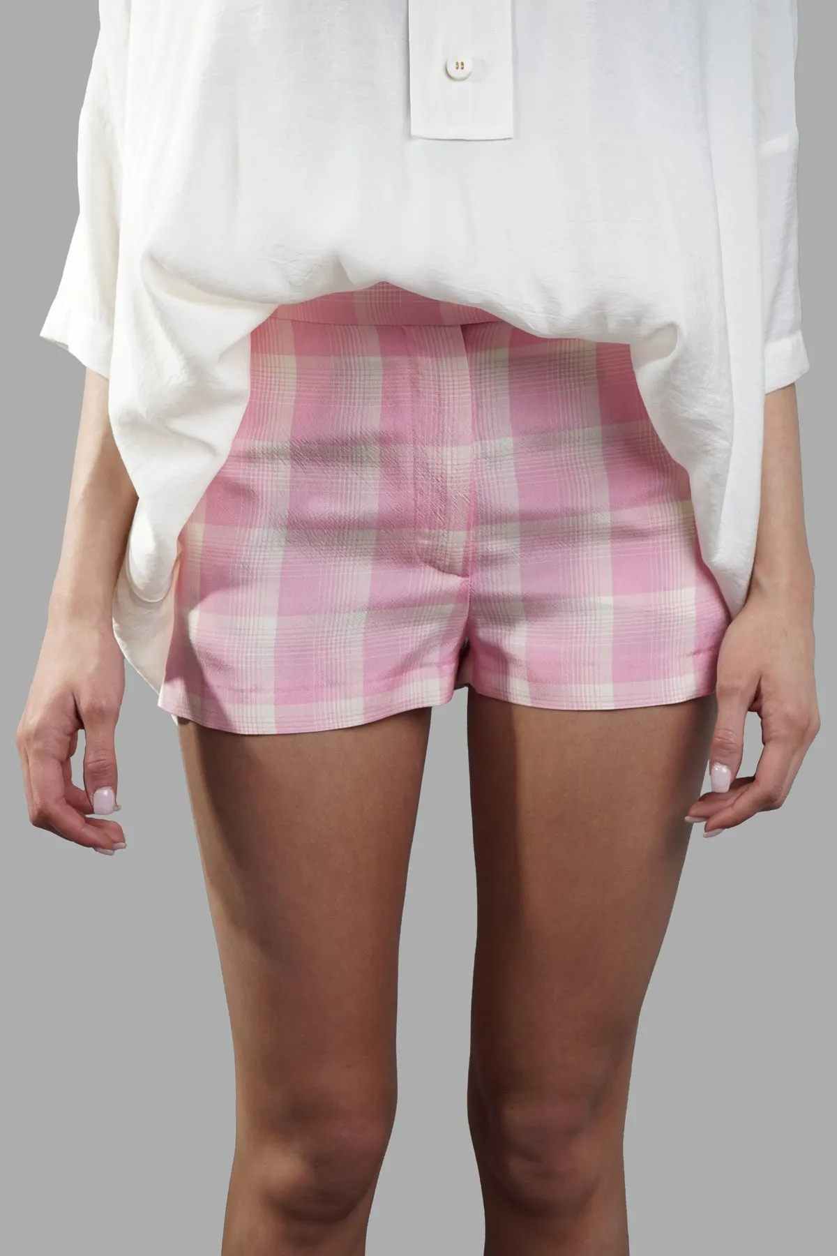 Crepe Check Shorts sold by Plus Zero Concept Store product image thumbnail 2