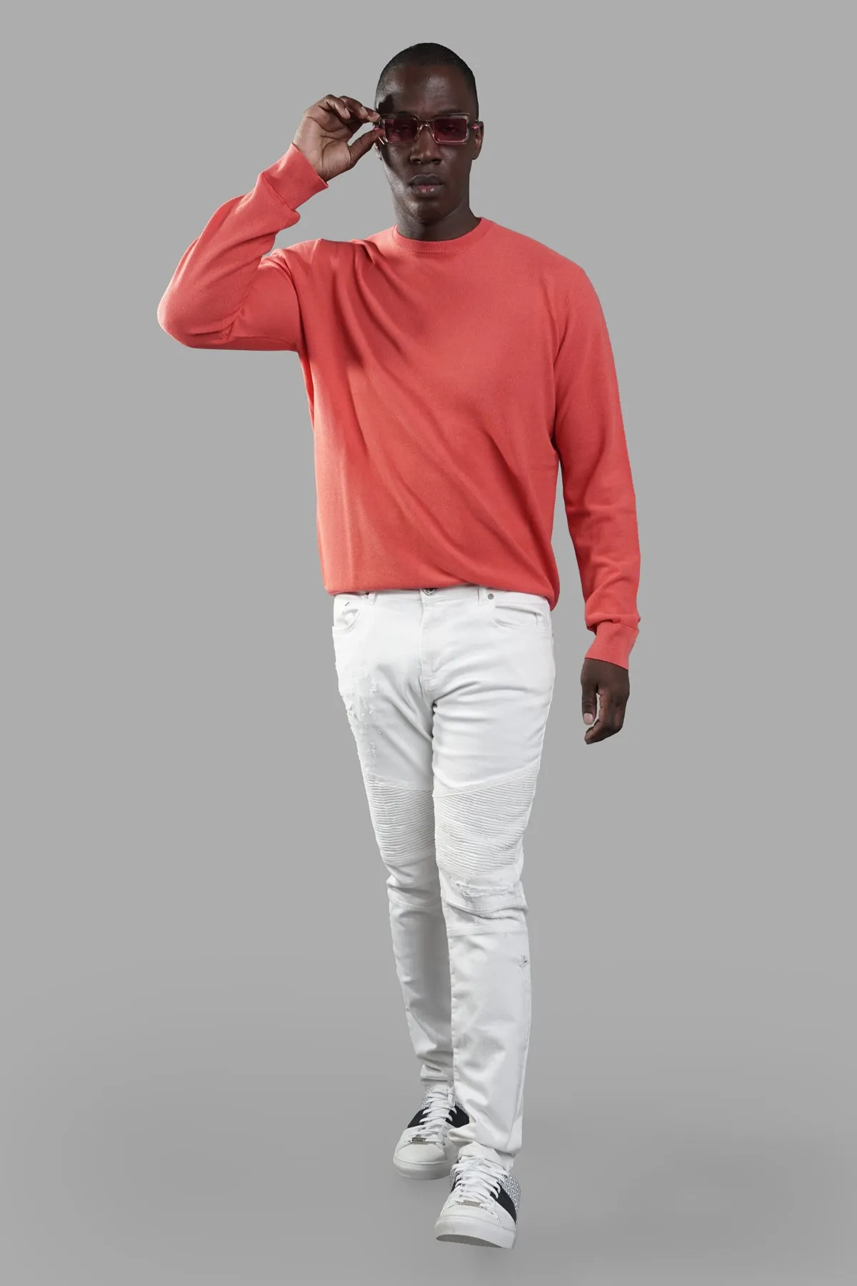 Coral Sweater sold by Plus Zero Concept Store