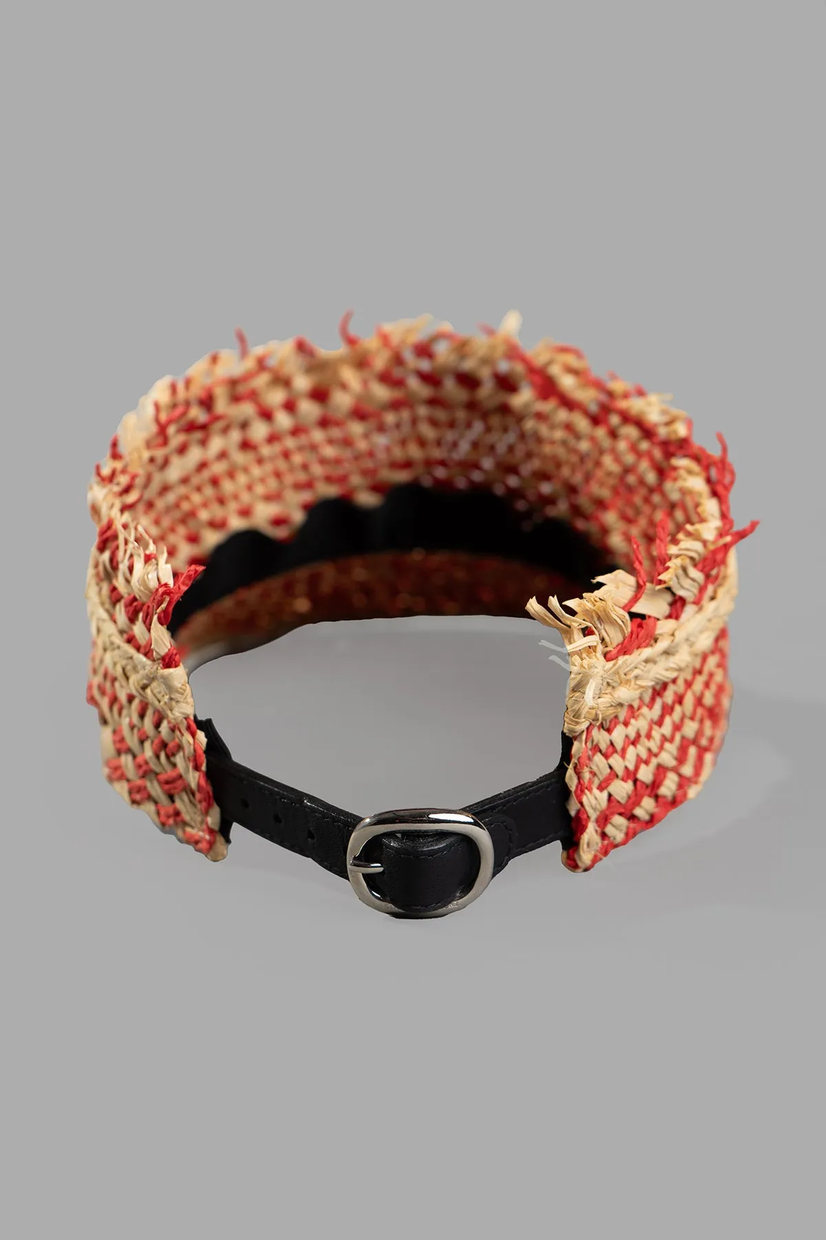 Straw Sun Visor sold by Plus Zero Concept Store product image thumbnail 3