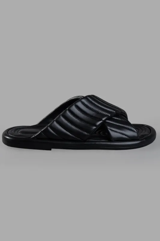 Black Slides sold by Plus Zero Concept Store