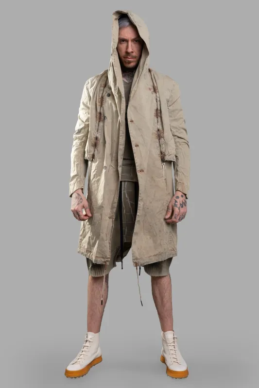 Transformative Linen Parka sold by Plus Zero Concept Store