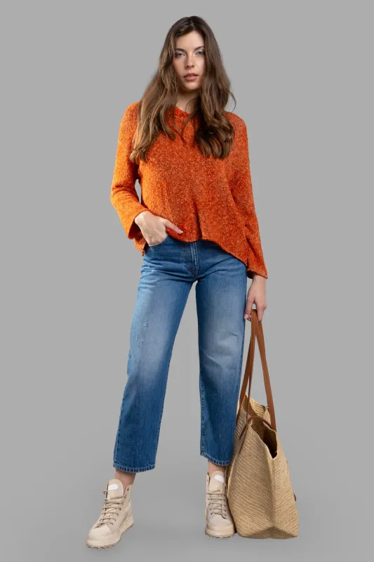 Orange Sweater sold by Plus Zero Concept Store