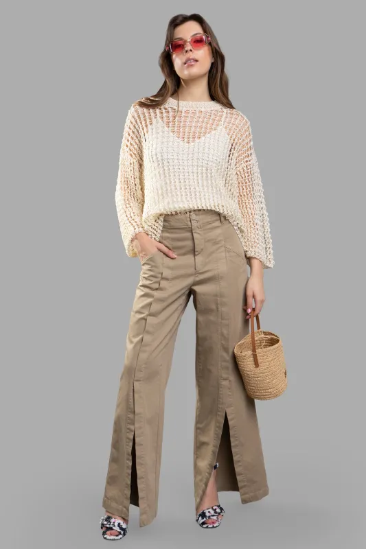 Denim Palazzo Pants sold by Plus Zero Concept Store