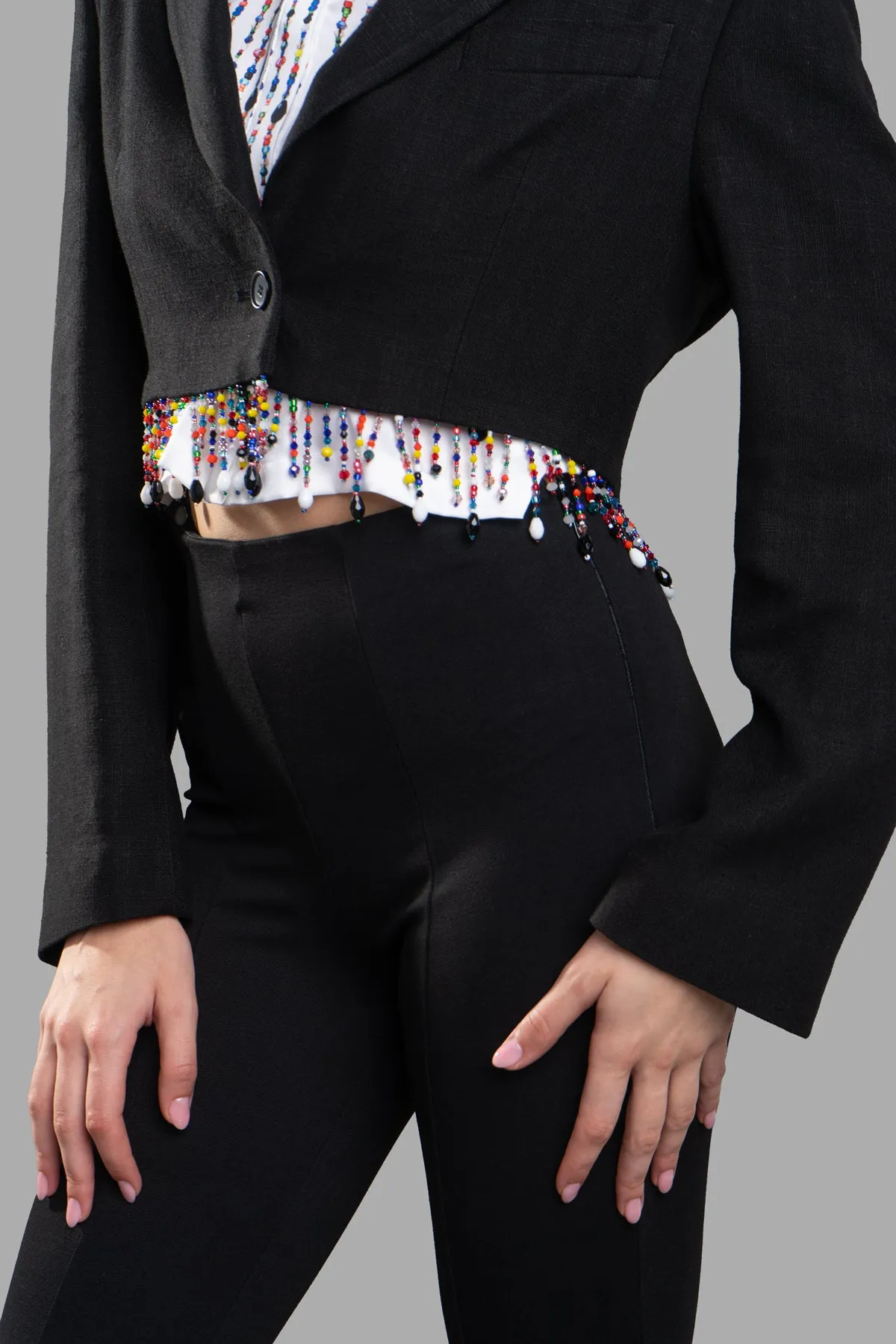 Cropped Beaded Blazer sold by Plus Zero Concept Store product image thumbnail 4