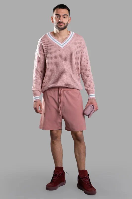 Pink Bermuda Shorts sold by Plus Zero Concept Store