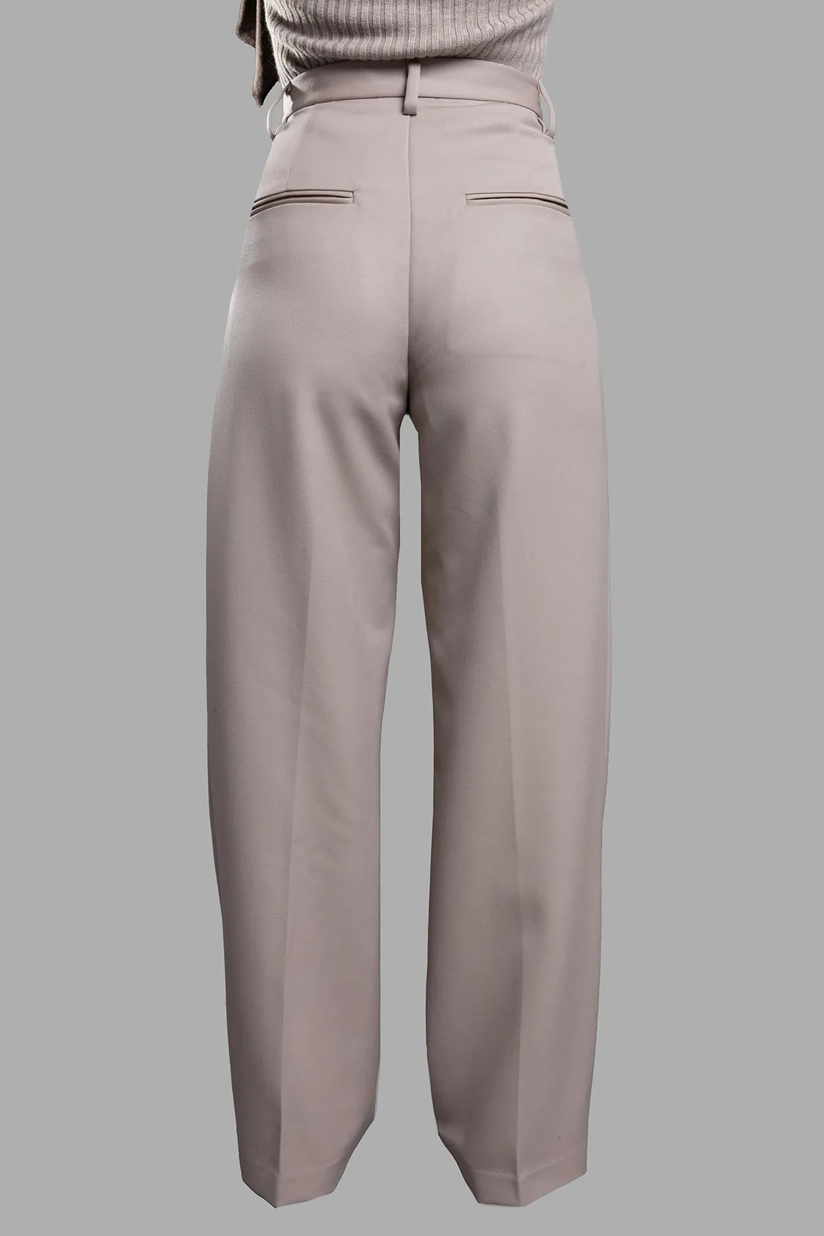 Pleated Taupe Pants sold by Plus Zero Concept Store product image thumbnail 3