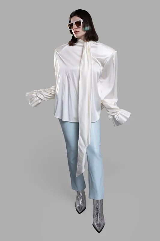 Straight-leg Leather Trousers sold by Plus Zero Concept Store