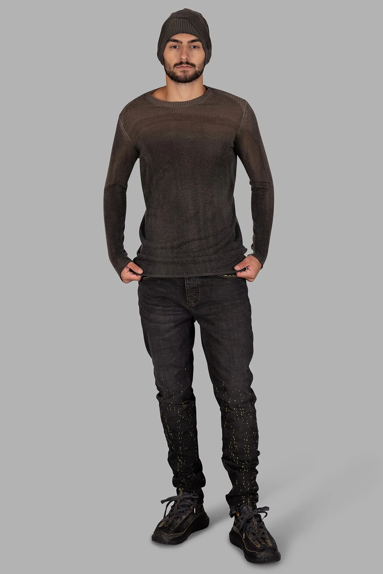 Ribbed-detail Sweater sold by Plus Zero Concept Store