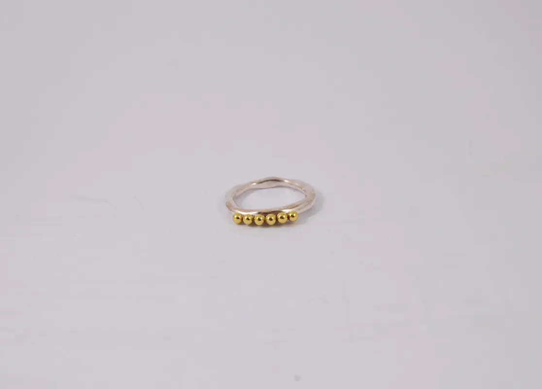 Poline Copper & Silver Ring sold by Plus Zero Concept Store