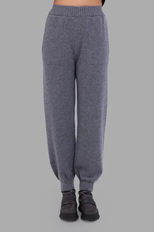 Wool-Cashmere Knit Joggers in Dark Grey sold by Plus Zero Concept Store