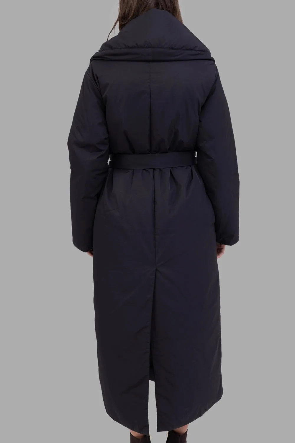 Charlot Padded Wrap Coat in Black sold by Plus Zero Concept Store product image thumbnail 3
