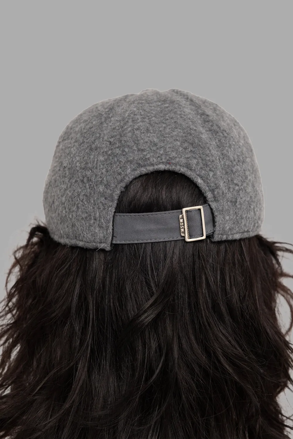 Bouclé Baseball Cap in Anthracite Grey sold by Plus Zero Concept Store product image thumbnail 3