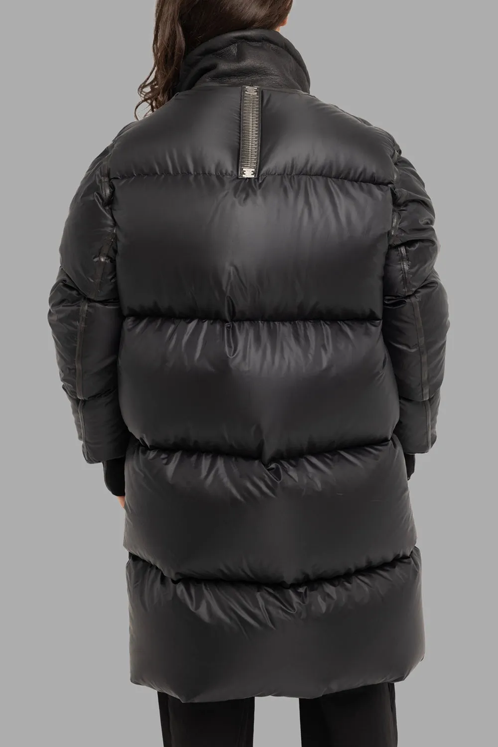 Down High-Neck Puffer Parka in Noir sold by Plus Zero Concept Store product image thumbnail 3