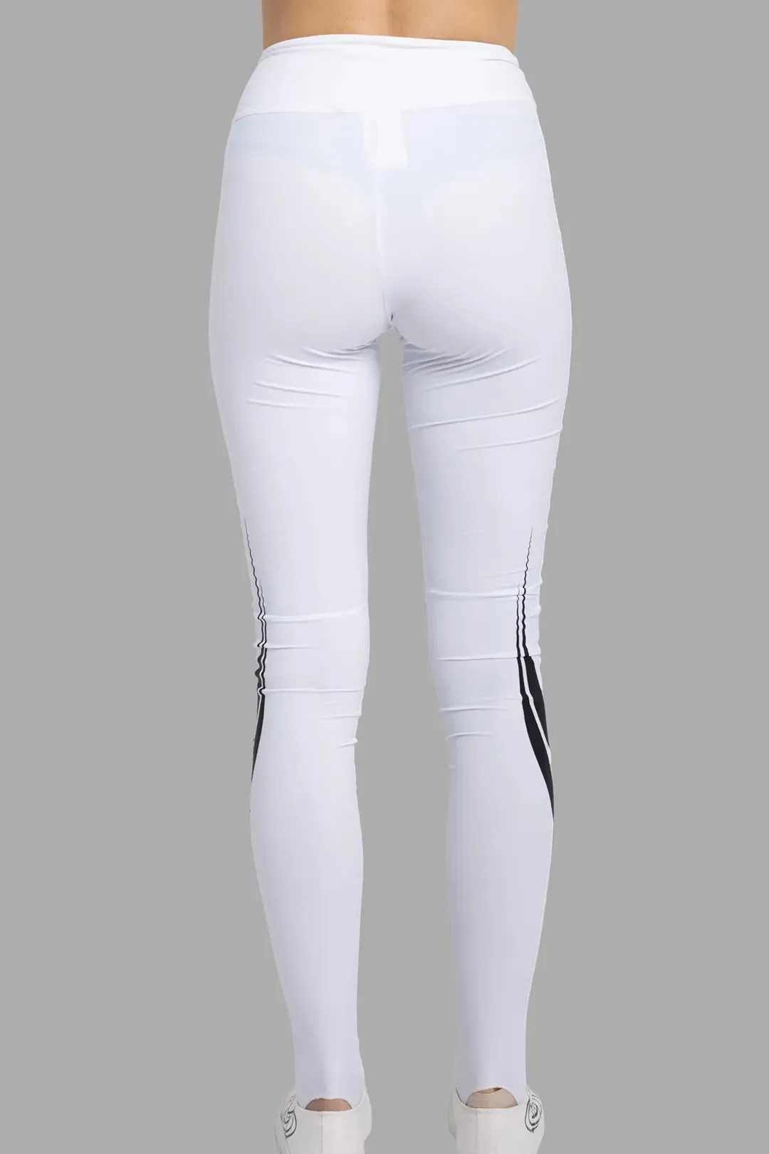 White Race-Print Lycra Leggings sold by Plus Zero Concept Store product image thumbnail 3