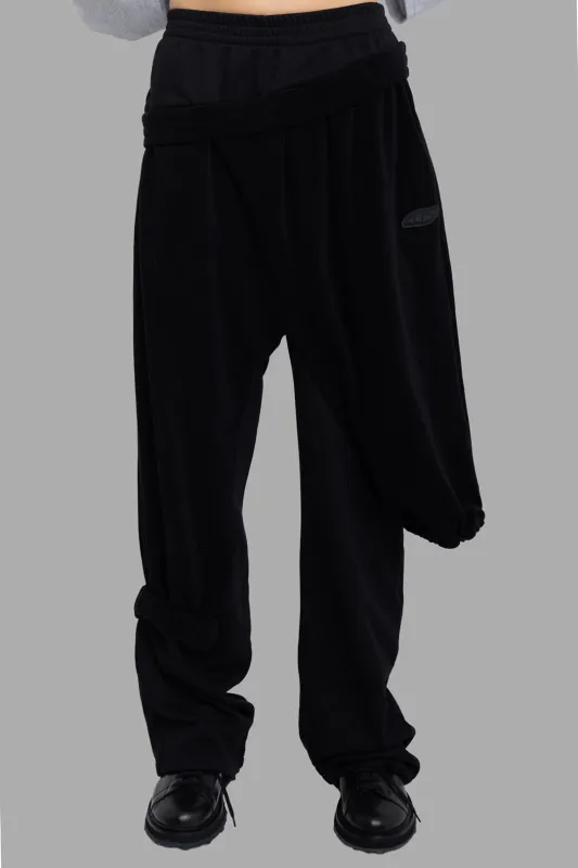 Black Cotton Aftercare Joggers sold by Plus Zero Concept Store