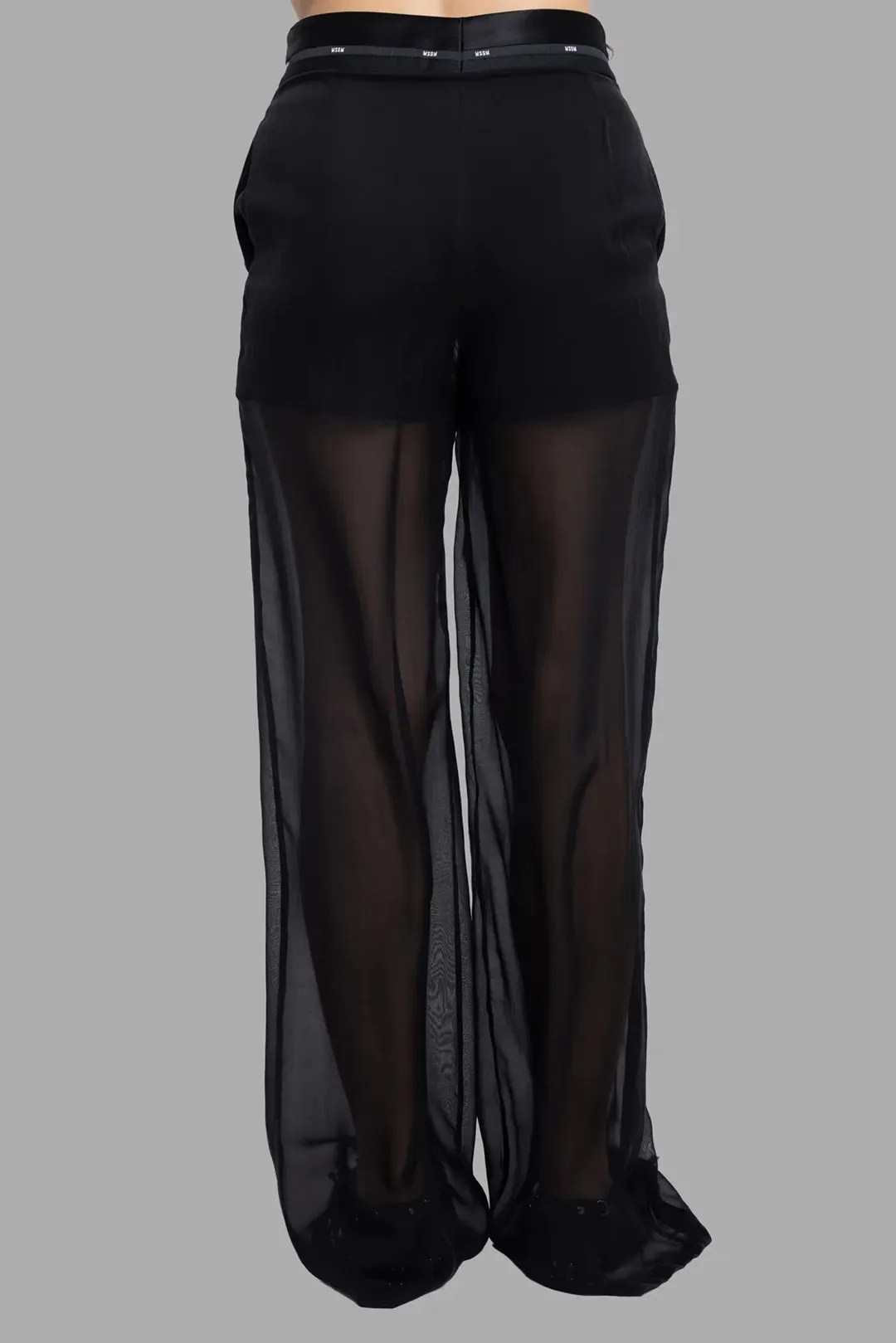 Sheer Voile Layered Pants in Black sold by Plus Zero Concept Store product image thumbnail 3