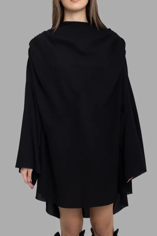 Claudette Black Wool Mini Dress sold by Plus Zero Concept Store