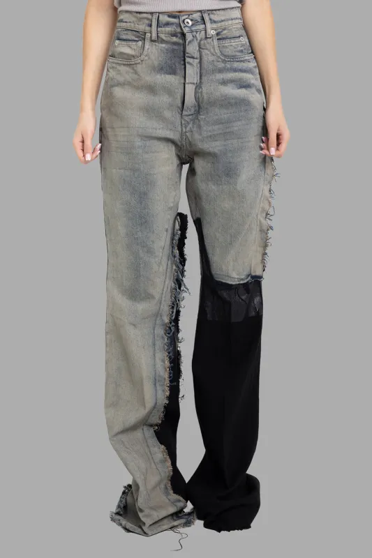 Bolan Bootcut Jeans in Dirty Hustler/Black sold by Plus Zero Concept Store