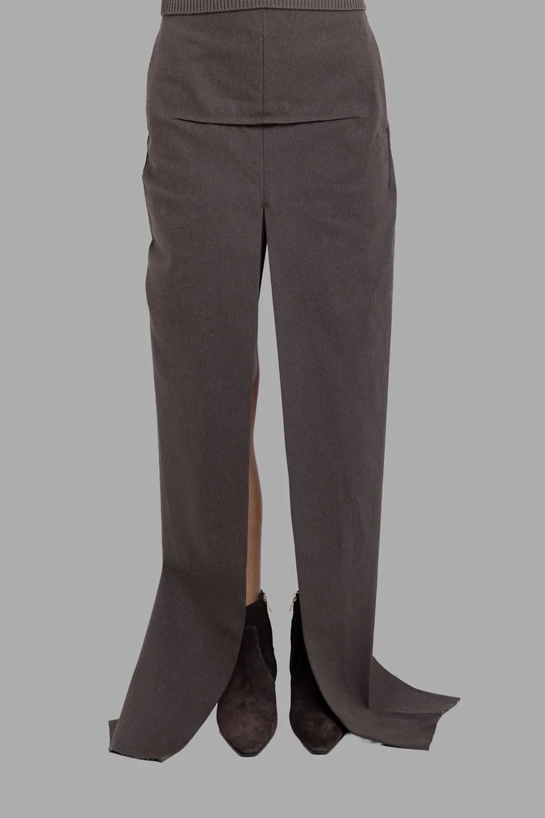 Ash Sliced Maxi Skirt sold by Plus Zero Concept Store