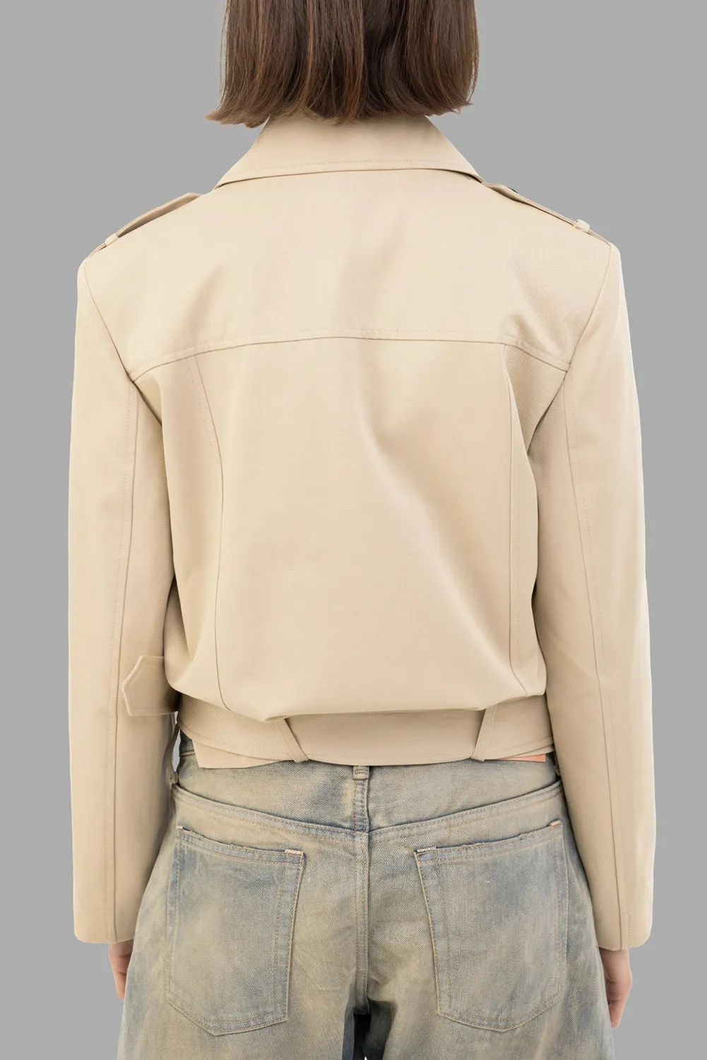 Cropped Belted Trench Jacket sold by Plus Zero Concept Store product image thumbnail 3