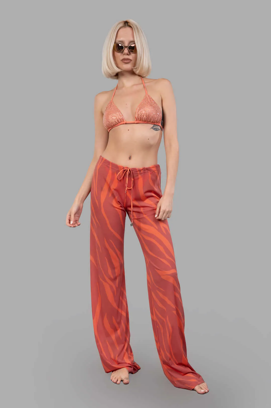 Zebra-print Trousers sold by Plus Zero Concept Store