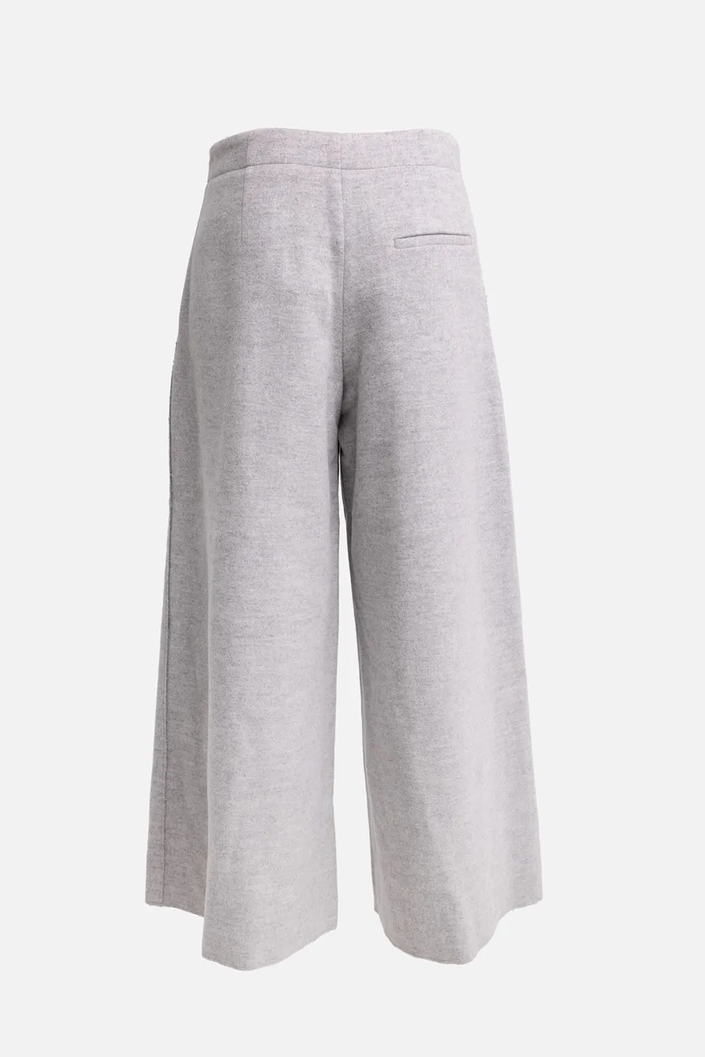 Cropped Wool-Blend Wide-Leg Trousers sold by Plus Zero Concept Store product image thumbnail 2