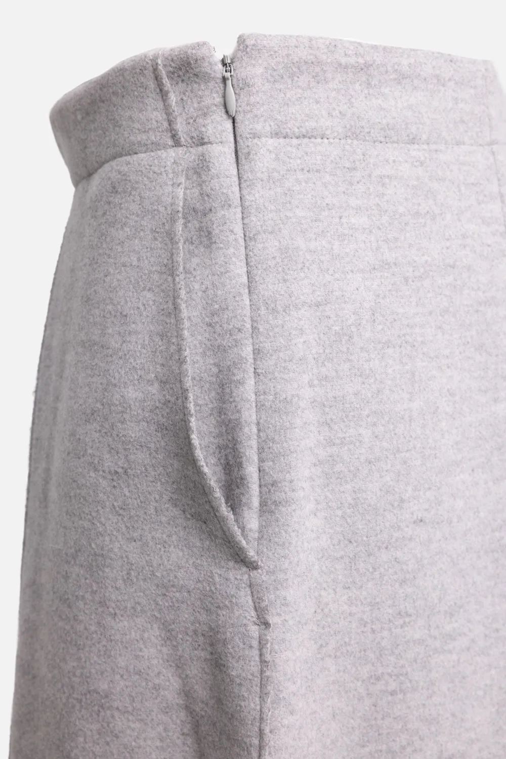 Cropped Wool-Blend Wide-Leg Trousers sold by Plus Zero Concept Store product image thumbnail 3