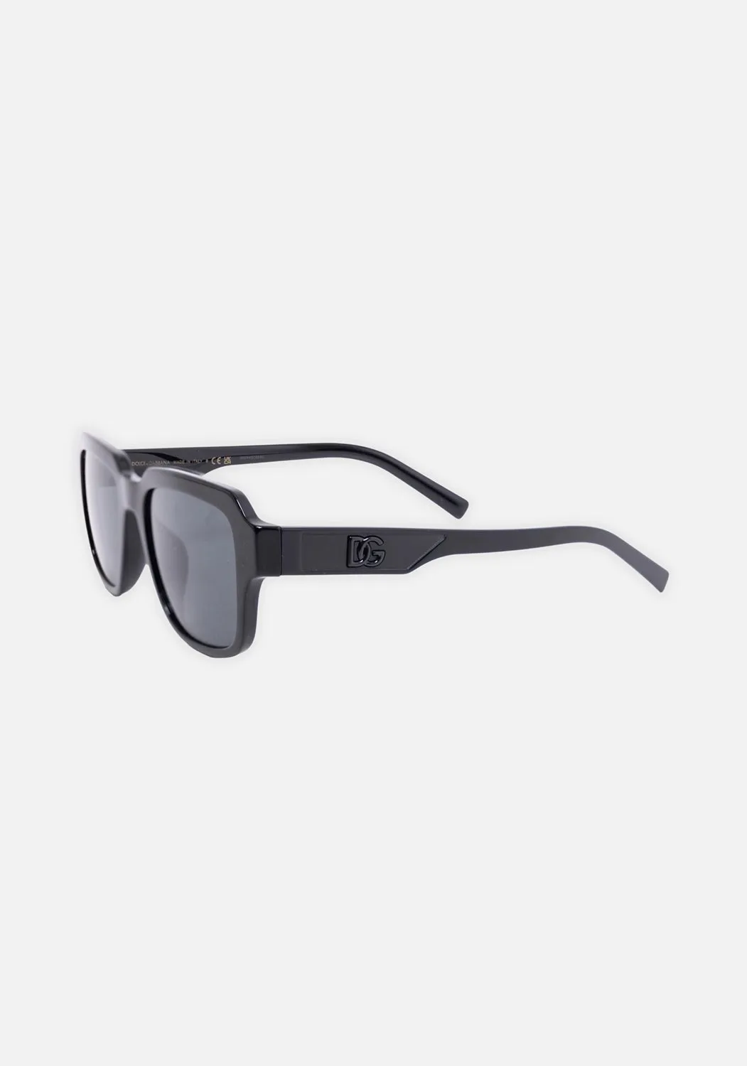 Square Acetate Sunglasses in Black sold by Plus Zero Concept Store product image thumbnail 2