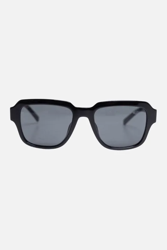 Square Acetate Sunglasses in Black made by Plus Zero Concept Store