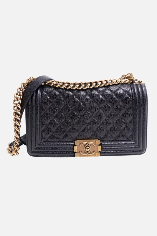 Medium Caviar Boy Bag made by Plus Zero Concept Store