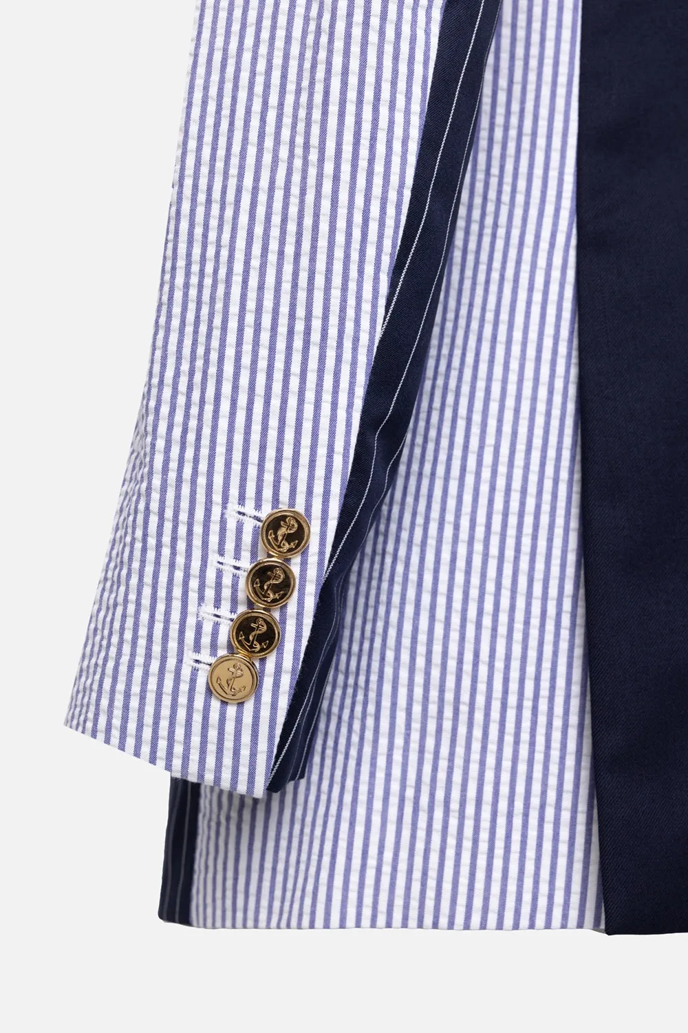 Striped Patchwork Blazer sold by Plus Zero Concept Store product image thumbnail 3