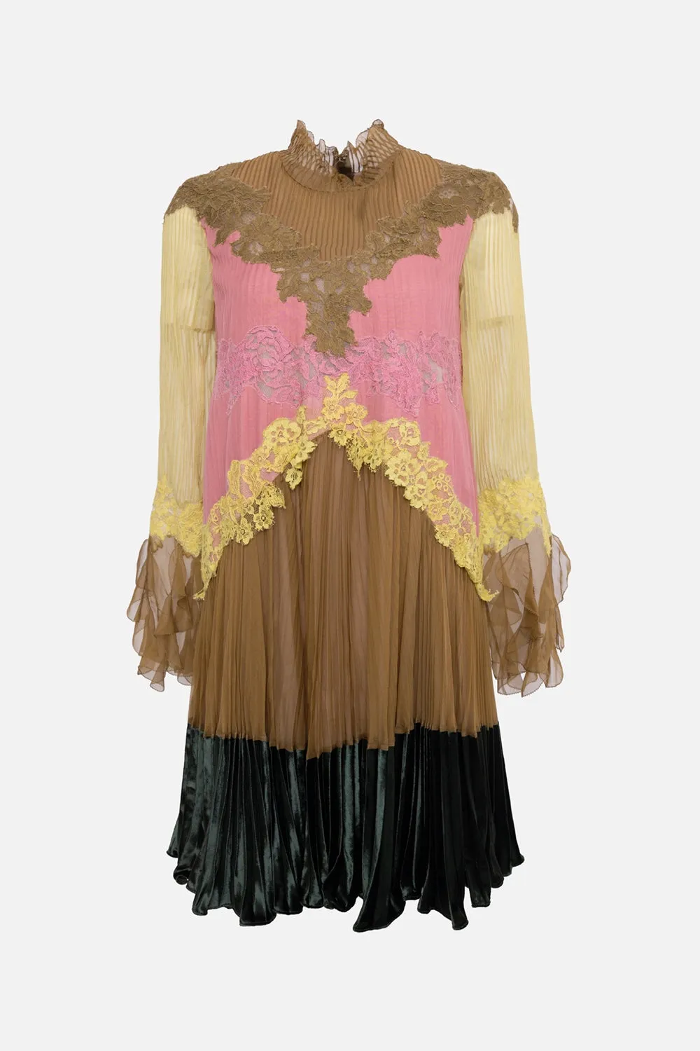 Pleated Lace Dress sold by Plus Zero Concept Store