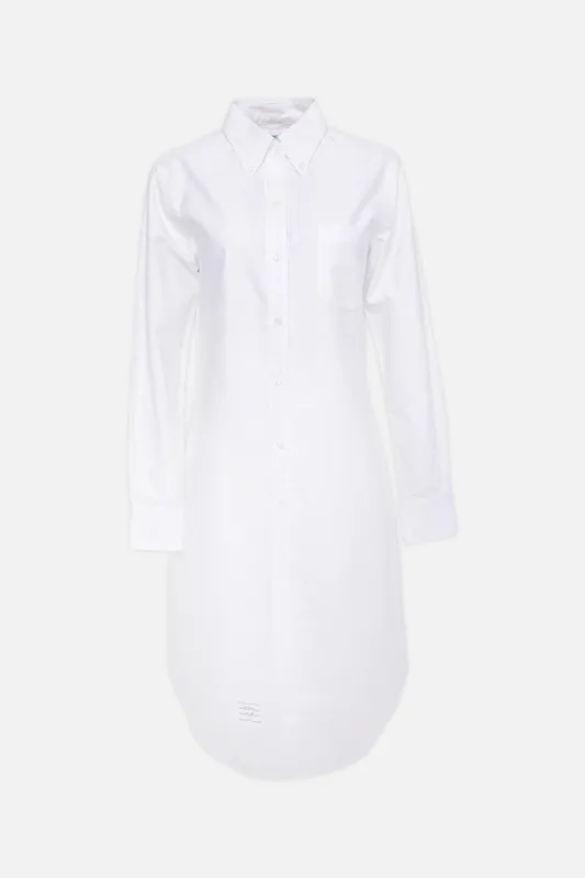 White Long Sleeve Shirt Dress sold by Plus Zero Concept Store