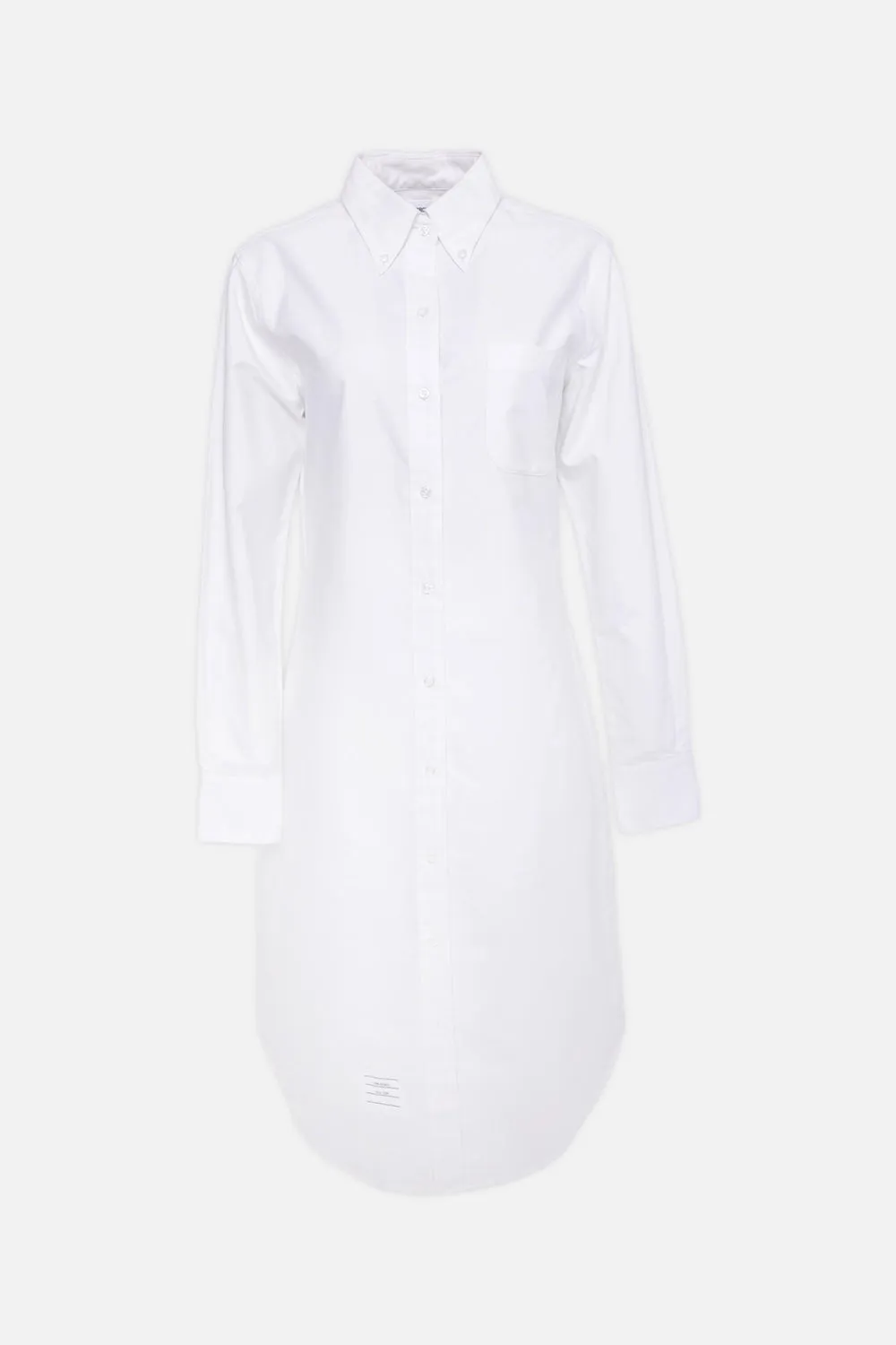 White Long Sleeve Shirt Dress sold by Plus Zero Concept Store