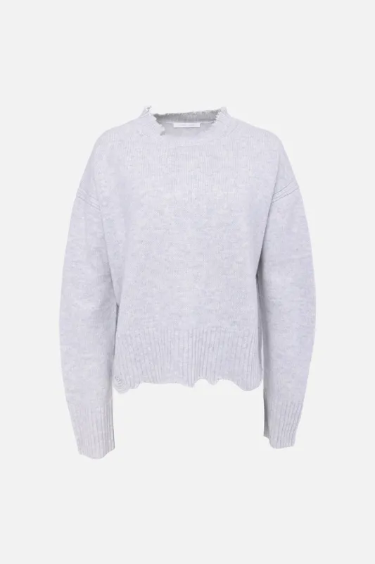 Distressed Crewneck Sweater made by Plus Zero Concept Store