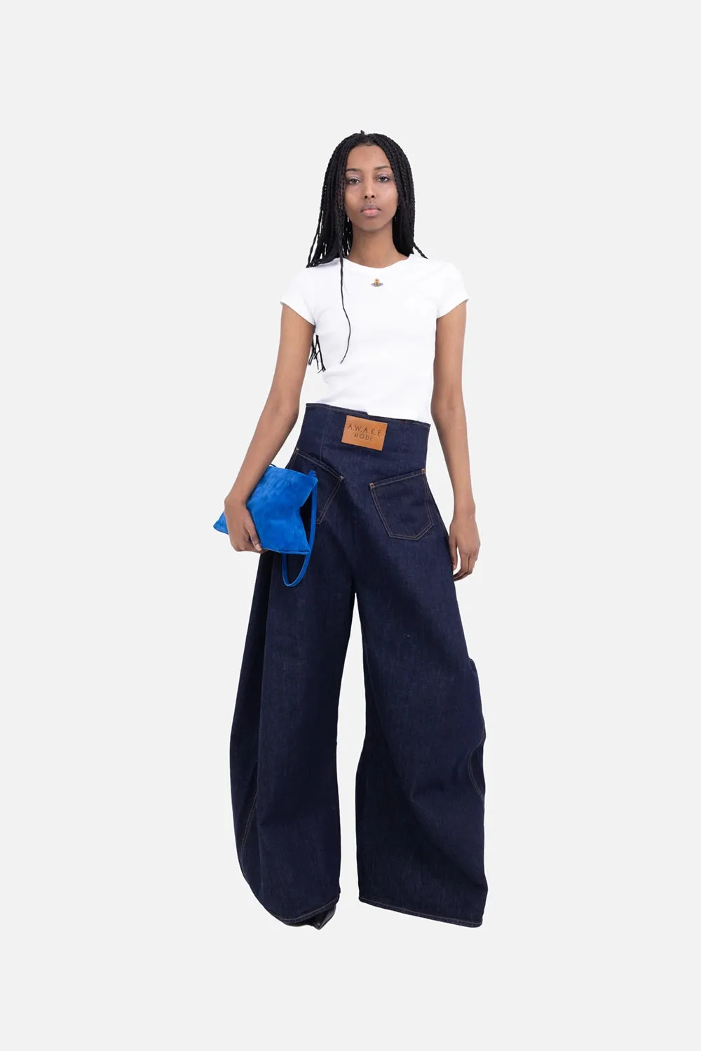 Roy Used Denim Back-To-Front Jeans sold by Plus Zero Concept Store product image thumbnail 2