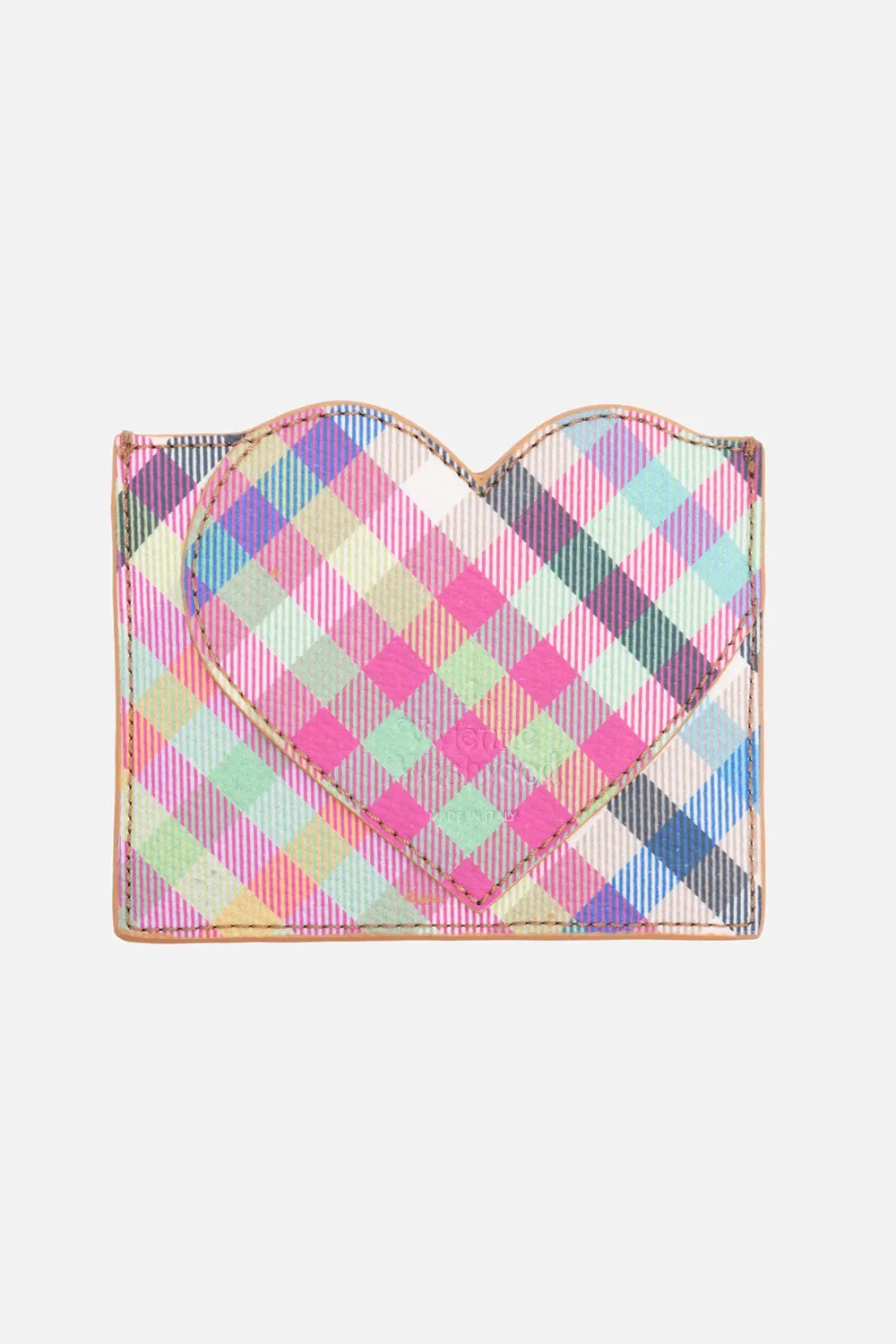 Heart Tartan Card Holder sold by Plus Zero Concept Store product image thumbnail 2