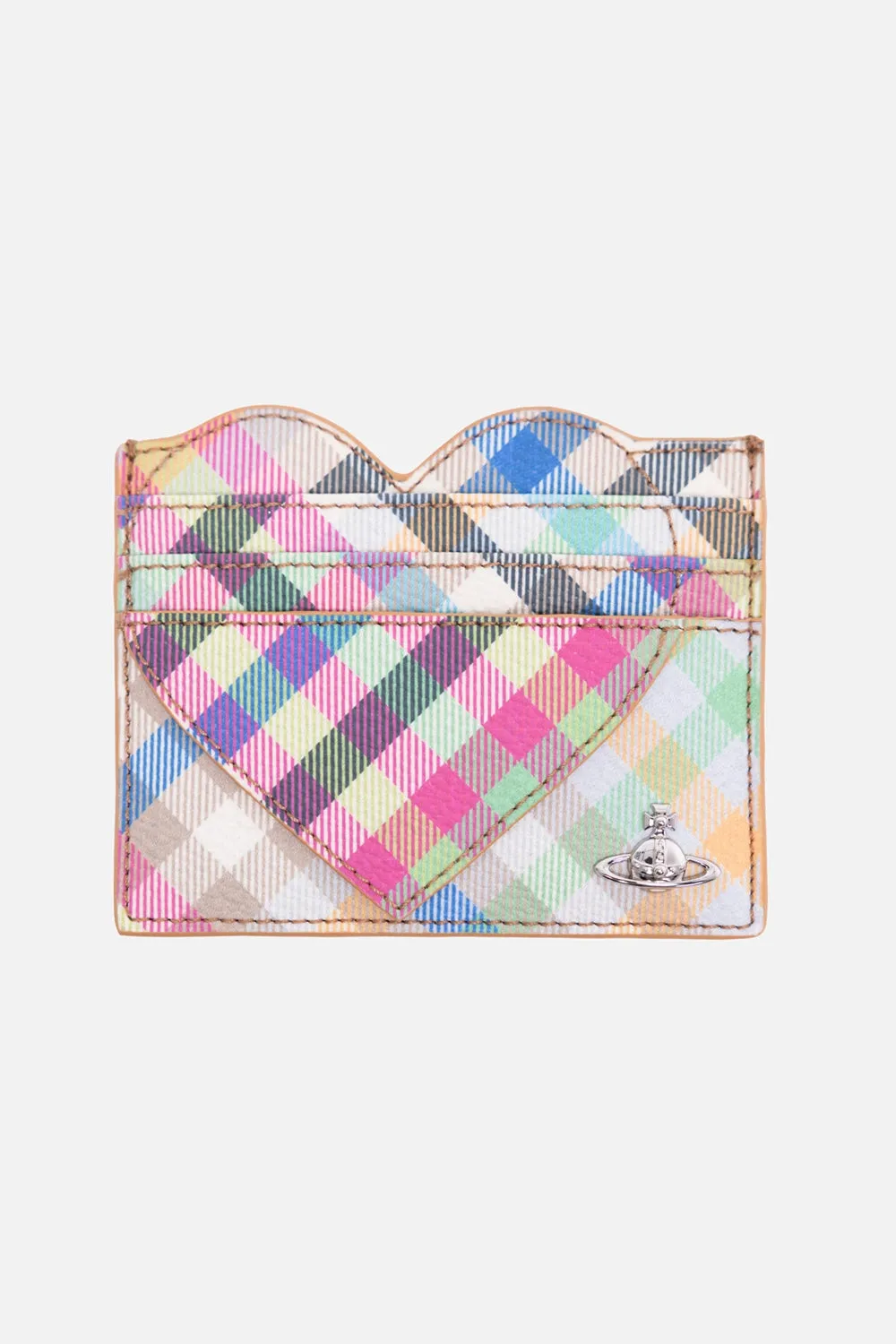 Heart Tartan Card Holder sold by Plus Zero Concept Store
