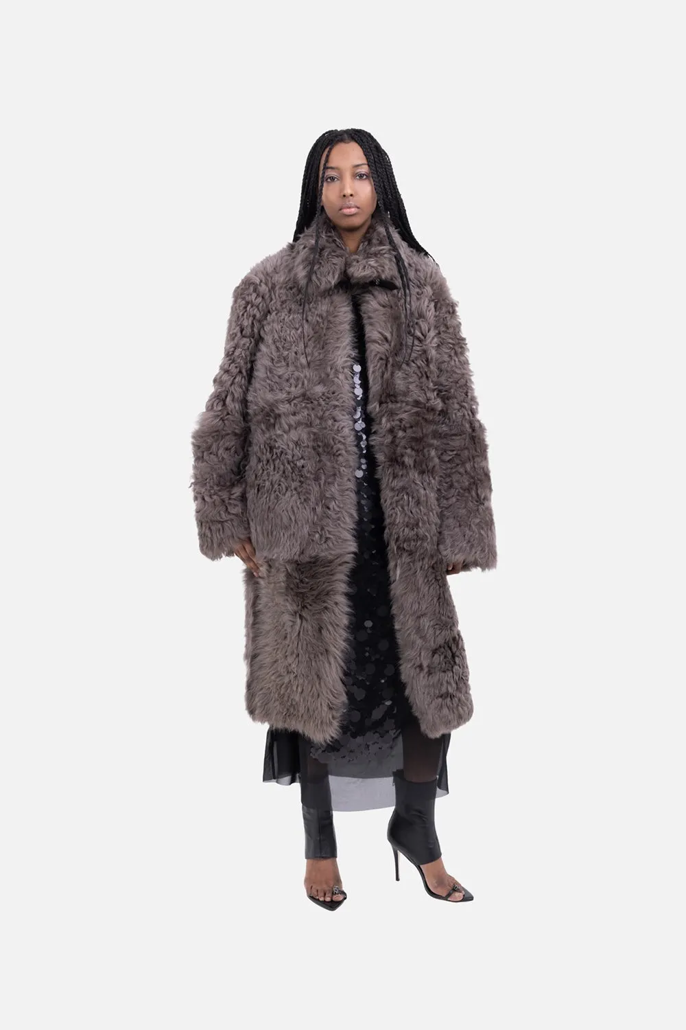 Reversible Toscana Shearling Coat sold by Plus Zero Concept Store product image thumbnail 2