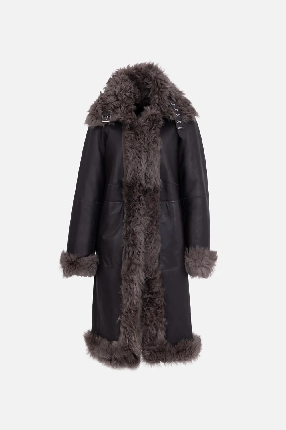 Reversible Toscana Shearling Coat sold by Plus Zero Concept Store product image thumbnail 4