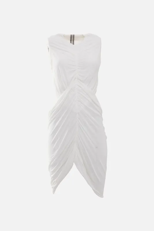Draped Ruched Sleeveless Top sold by Plus Zero Concept Store