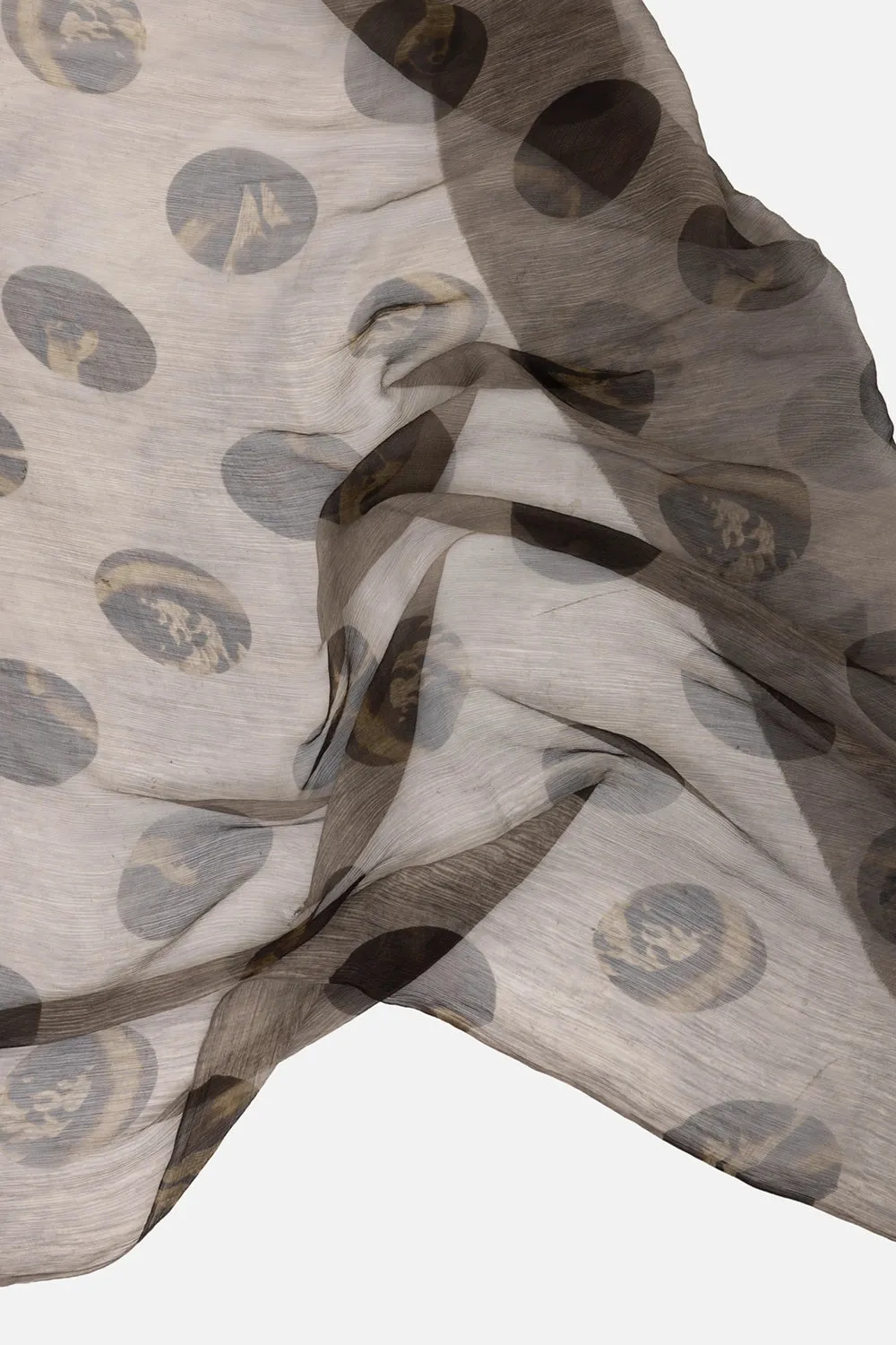 Emisfero Printed Silk Scarf sold by Plus Zero Concept Store product image thumbnail 2