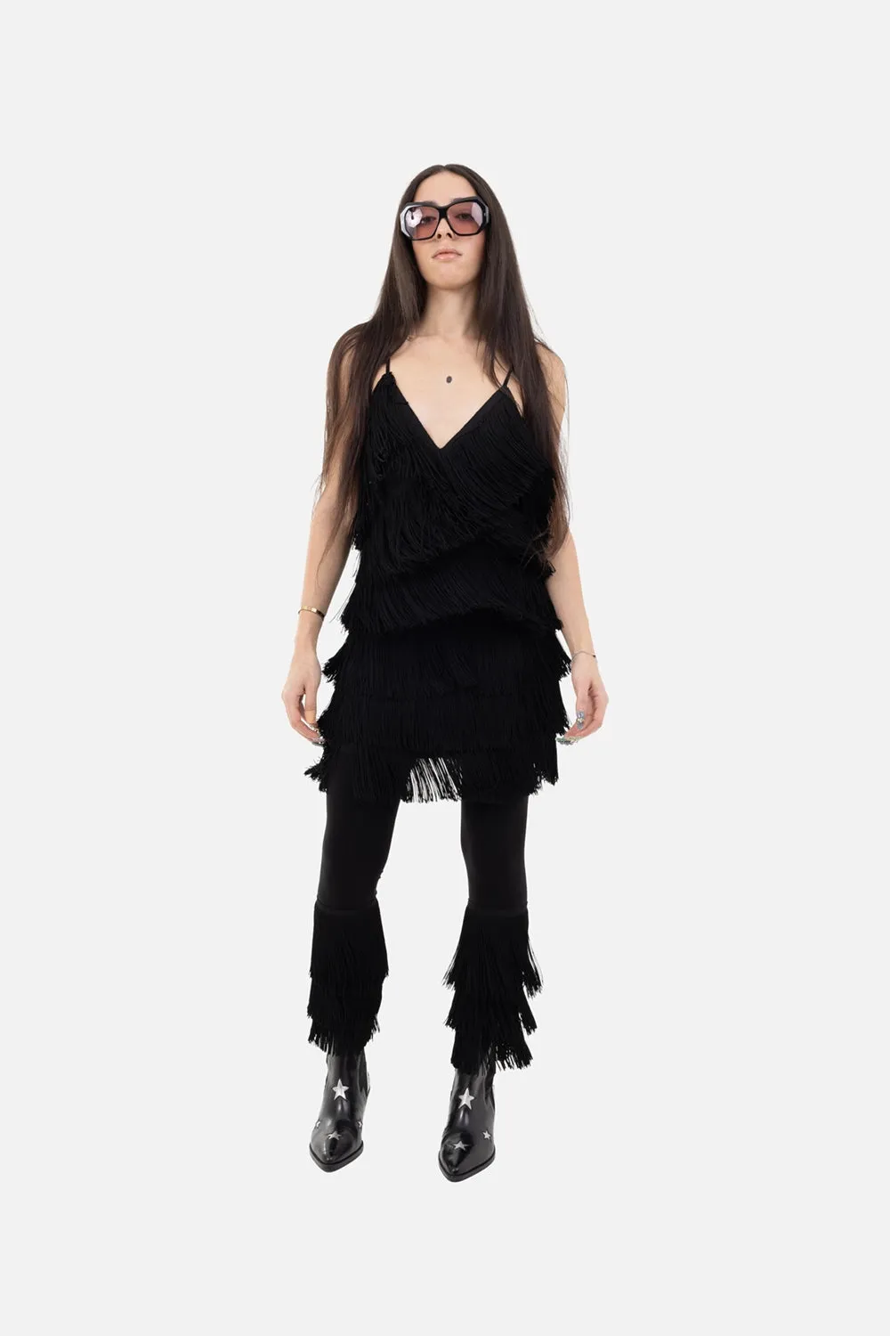 Fringe Slip Mini Dress sold by Plus Zero Concept Store product image thumbnail 3