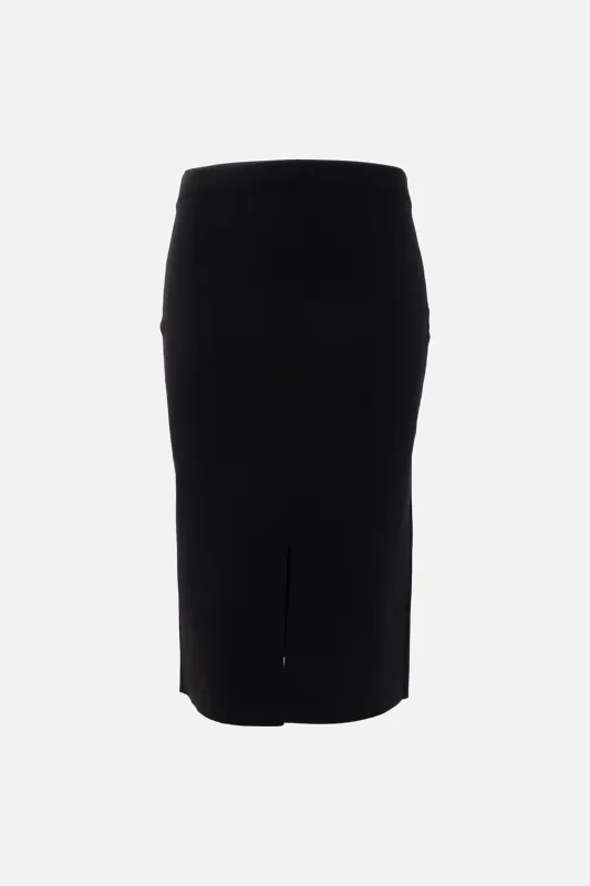 Compact Milano Knit Midi Skirt made by Joseph